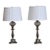 Early 19th Century French Empire Lamps With Cut Glass Fonts - Pair For Sale
