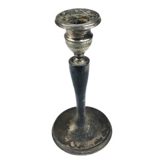 Antique 1870 Century Quadruple Silver Plated Candlestick For Sale