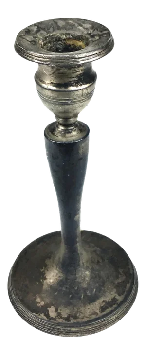 Antique 1870 Century Quadruple Silver Plated Candlestick