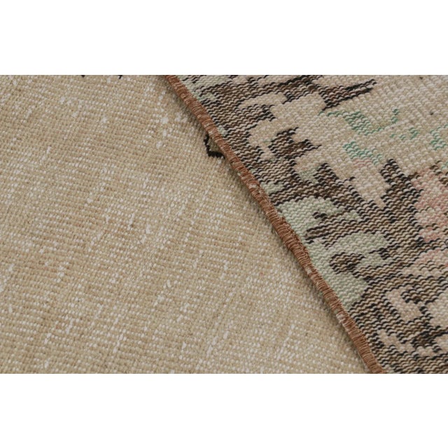 Textile Vintage Zeki Muren Rug in Beige and Brown For Sale - Image 7 of 7