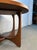 Brutalist Mid-Century Round Walnut Side Table Attributed to Broyhill Brasilia For Sale - Image 12 of 14