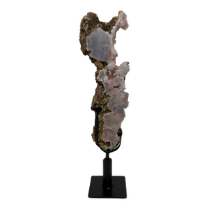 Pink Amethyst Crystal Slab on Stand