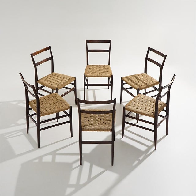 Leggera Chairs by Gio Ponti for Cassina, 1950s, Set of 6 For Sale - Image 17 of 17