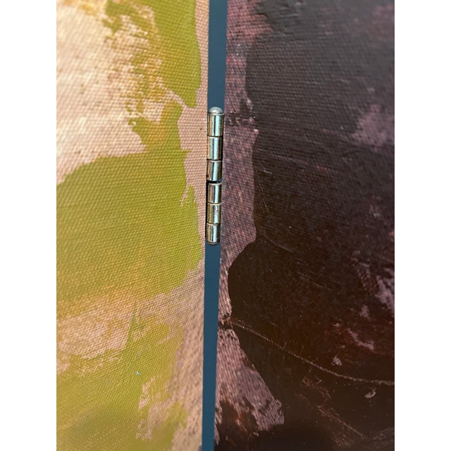 1990s V. Klauss "Ballerina" Folding Canvas Screen, 20x72, Signed and Numbered For Sale - Image 13 of 15