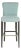 Kelley Barstool in Sky Blue & Espresso For Sale