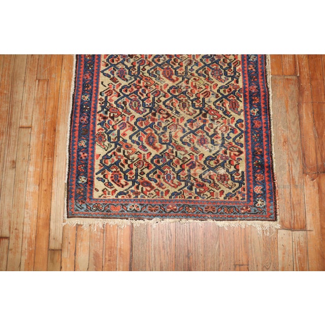 Distressed Vintage Zabihi Collection Persian Throw Rug - 2'10" x 4'1" For Sale In New York - Image 6 of 6