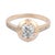 Contemporary Vintage Gia 1.03 Carat Old Mine Cut Diamond 18k White Gold Ring, Size 6 For Sale - Image 3 of 7