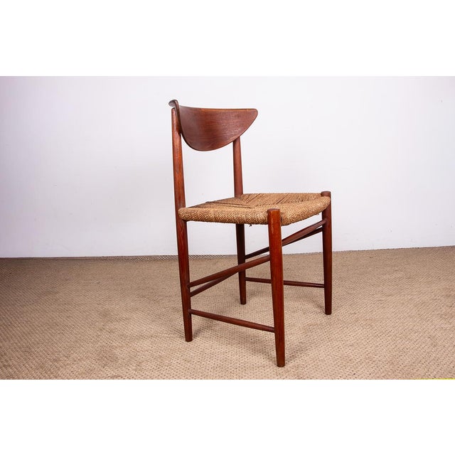 Danish Model 316 Chairs in Teak and Seagrass by Peter Hvidt and Orla Molgaard-Nielsen for Soborg Mobelfabrik, 1960s, Set of 6 For Sale - Image 12 of 18