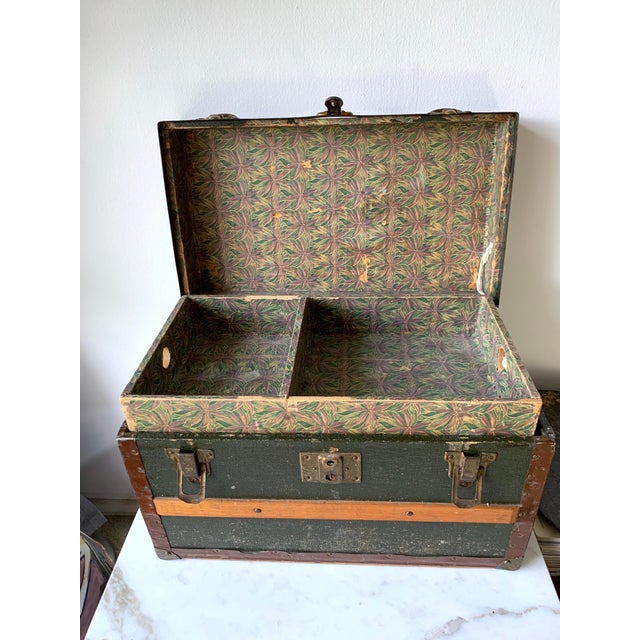 1900s Small Steamer Trunk Made by the Eagle Lock Co Chairish