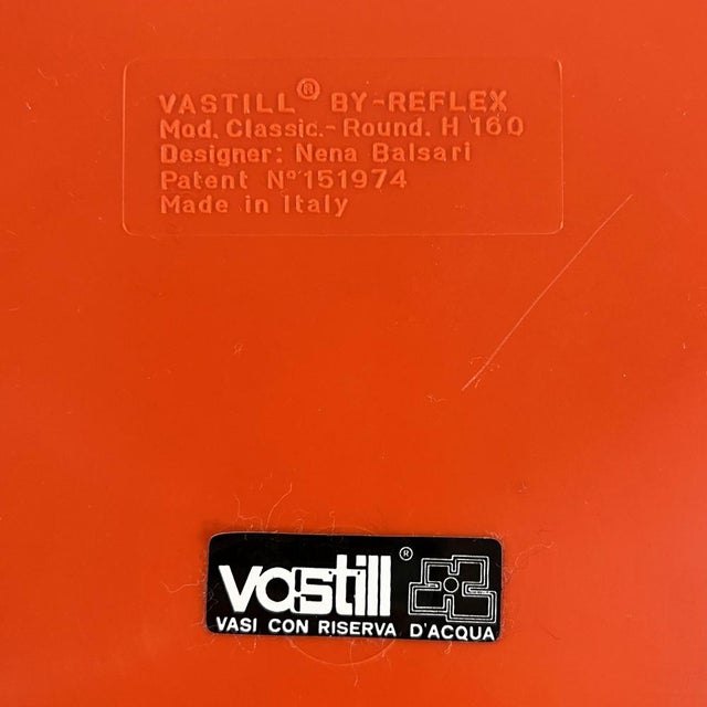 Orange Prisma Planter by Gianni Celada for Programma-Vastill, 1970s For Sale - Image 6 of 7