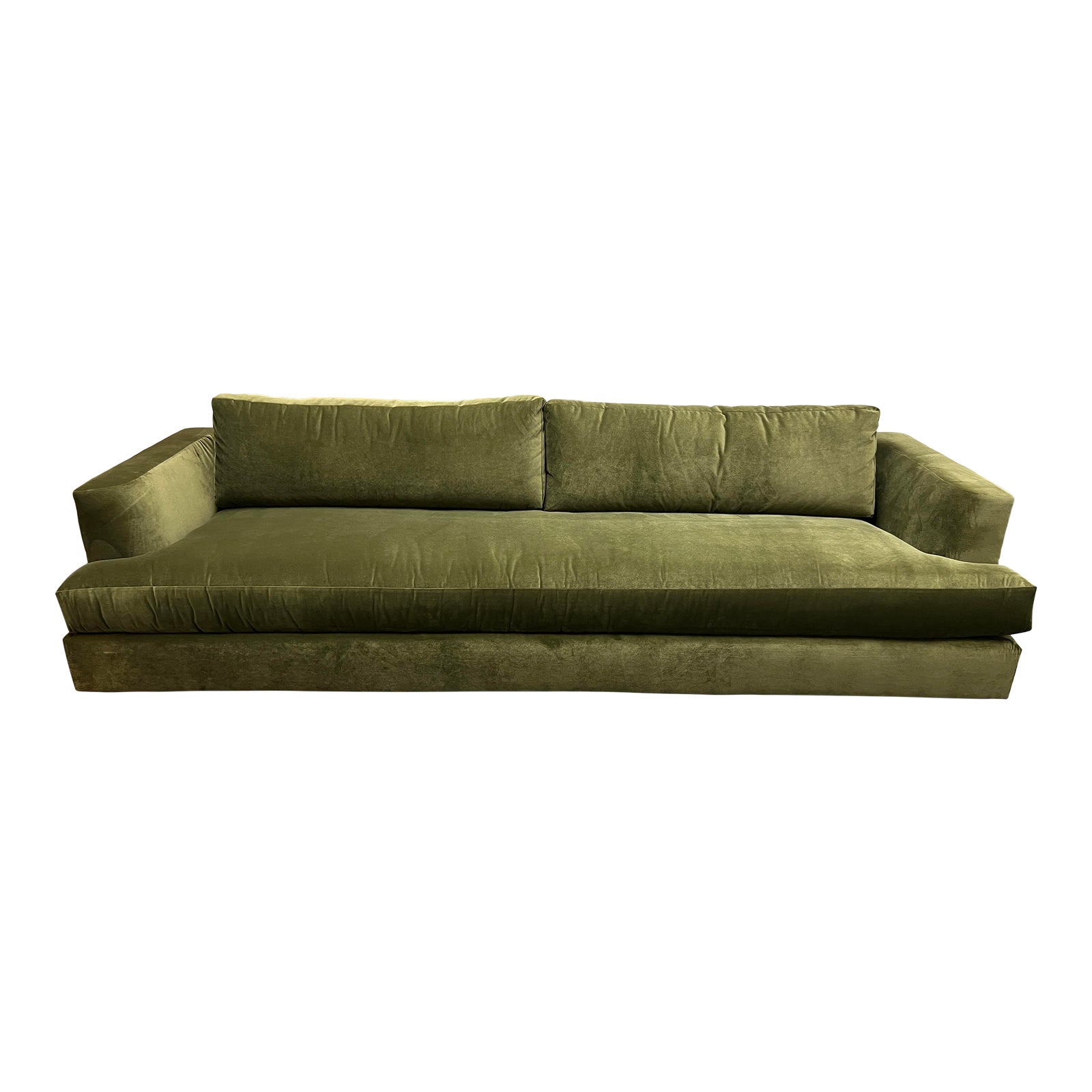 Maiden Home Varick Sofa in Olive Performance Velvet Chairish