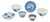 Early 18th Century Chinese Export Blue and White Porcelain Teacups and Saucers - Set of 6 For Sale