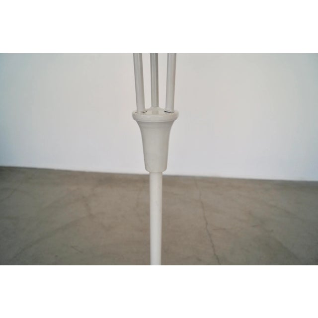 White 1950's Mid-Century Modern Floor Lamp For Sale - Image 8 of 13