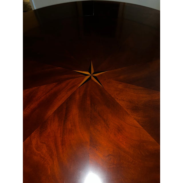 Early 20th Century Mahogany Regency 78" Round Dining Table For Sale - Image 9 of 10