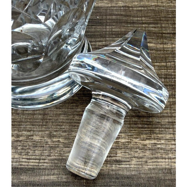 Late 20th Century Late 20th Century Waterford Colleen Short Stem Cut Crystal Wine Decanter Stopper Signed For Sale - Image 5 of 9