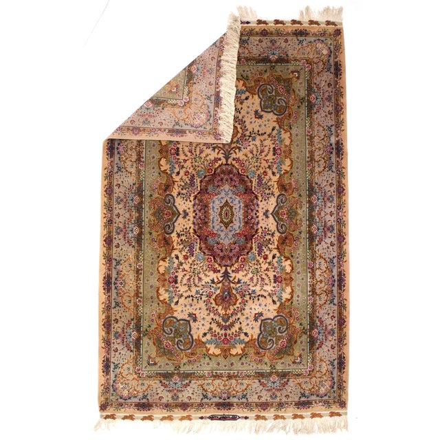 Extremely Fine Persian Tabriz Signed by Master Weaver Rug 6'5" x 10’7". The enormous output of carpets and scatters in...