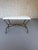 Pair of Spanish Mid-Century Modern Style Gilt Iron Benches With X-Stretchers For Sale In New York - Image 6 of 18