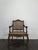Regency Living Room Set in Walnut with Caning, Set of 5 For Sale - Image 8 of 17