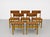 Wood Set of 5 Mid Century Modern Oak Dining Chairs, Made in Denmark, C. 1960s For Sale - Image 7 of 16