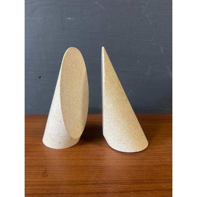 1970s Pair of Mid 20th Century Travertine Bookends For Sale - Image 5 of 6