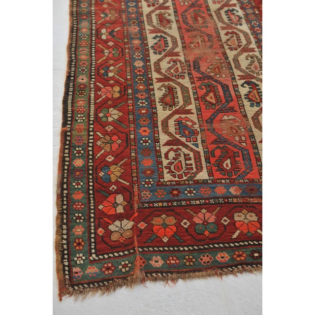 Antique Caucasian Runner Rug , 3.9 x 10.9 For Sale - Image 4 of 11