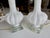 Pair Murano White and Silver Inclusions Glass Table Lamps For Sale - Image 14 of 16
