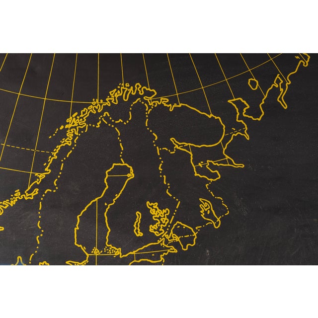 Wood Mid 20th Century Nystrom Royal Series Pull Down Classroom Map of Europe For Sale - Image 7 of 9