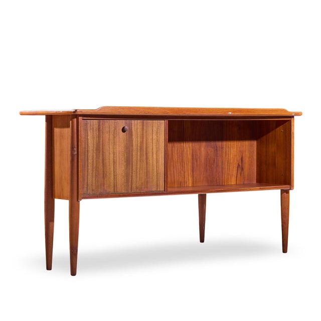 Göran Strand Mid Century Swedish Teak Boomerang Desk For Sale In Chicago - Image 6 of 12
