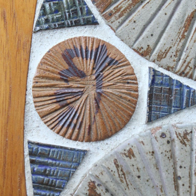 Wood Coffee Table in Teak and Ceramic by Tue Poulsen for Haslev Møbelsnedkeri, 1960 For Sale - Image 7 of 10