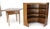 Mid-Century Modern Mid-Century Modern Two-Piece Walnut Corner Desk Table Bookcase Hutch For Sale - Image 3 of 12