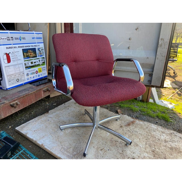1980s Steelcase Vintage Mid Century Modern Accent Chair For Sale - Image 10 of 13