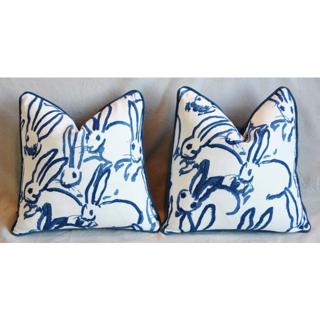 Designer Groundworks Bunny Hutch Feather/Down Pillows 17" Square - Pair For Sale In Los Angeles - Image 6 of 11