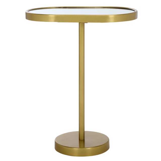 Gold Ikaky Side Table in Gold / Mirror For Sale - Image 8 of 8