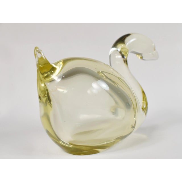 Mid 20th Century Vintage Hand Blown Swan Bird Model Figurine For Sale - Image 5 of 7