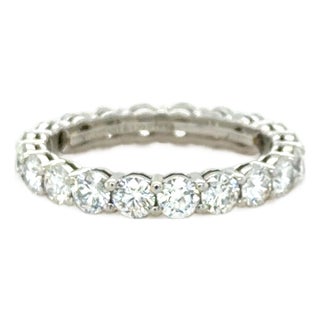 Tiffany & Co., 1.80 Carats Round Brilliant Cut Diamond Embrace Band, Size 4.75 For Sale