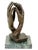 20th century modern brown patinated bronze sculpture. Inspired by Auguste Rodin, this work reflects his interest in...