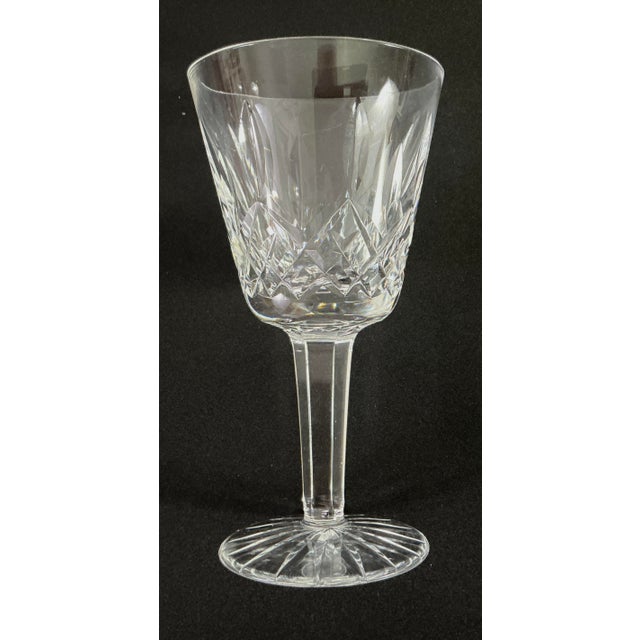 Glass 1990s Waterford, Crystal of Ireland “ Lismore” 4 Ounce Claret Wines - Set of 8 For Sale - Image 7 of 10