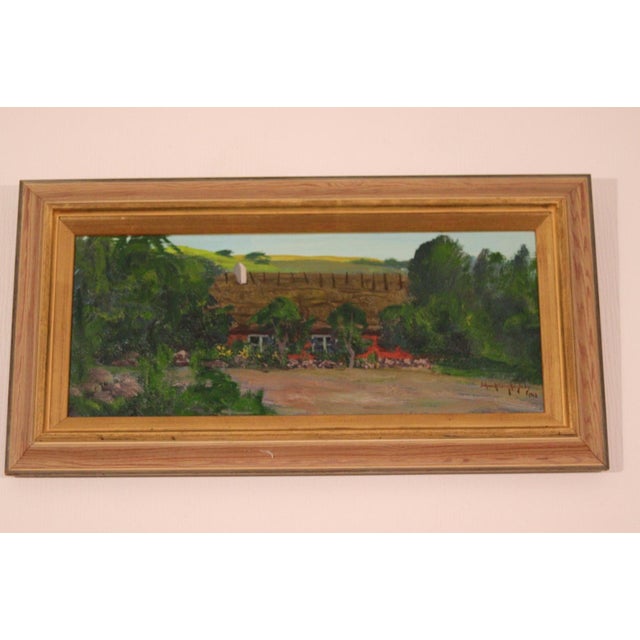 Johan Hilding Hägle, Thatched Roof, 1962, Oil on Canvas, Framed For Sale - Image 10 of 18
