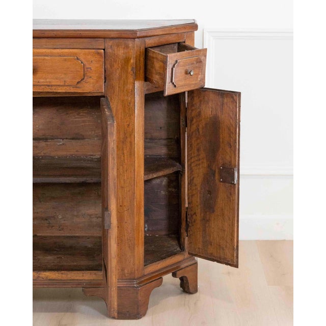 Wood 19th Century Italian Tuscan Walnut Sideboard For Sale - Image 7 of 10