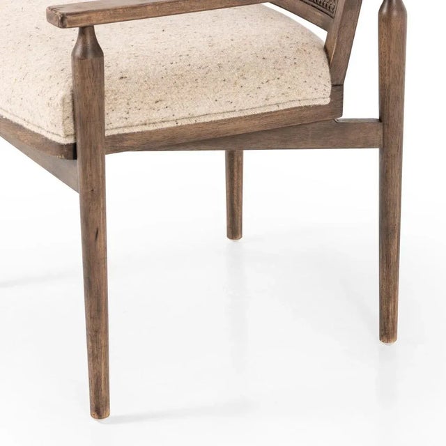 Four Hands Xavier Dining Armchair, Hasselt Taupe For Sale - Image 11 of 13