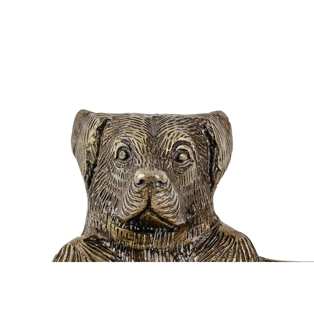 Metal Vintage French Brass Animal Pen and/or Card Holder For Sale - Image 7 of 9