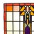 Red Art Deco Amsterdam School Stained Glass Window, 1930s For Sale - Image 8 of 16