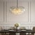 Aloadecor Midcentury Modern Murano Glass Round Chandeliers With Handblown Glass in Aged Bronze For Sale In Houston - Image 6 of 7