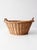 Farmhouse Vintage Oval Wicker Basket With Handles For Sale - Image 3 of 14