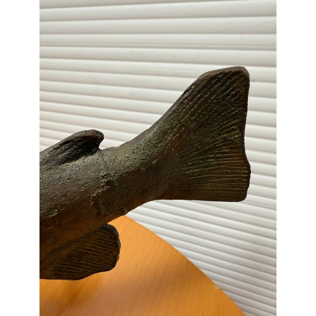 Brown Circa 1989 Stephen Maxon "Taxi Trout", Signed + Titled For Sale - Image 8 of 12