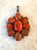 American Large Vintage Coral and Sterling Silver Pendant For Sale - Image 3 of 5