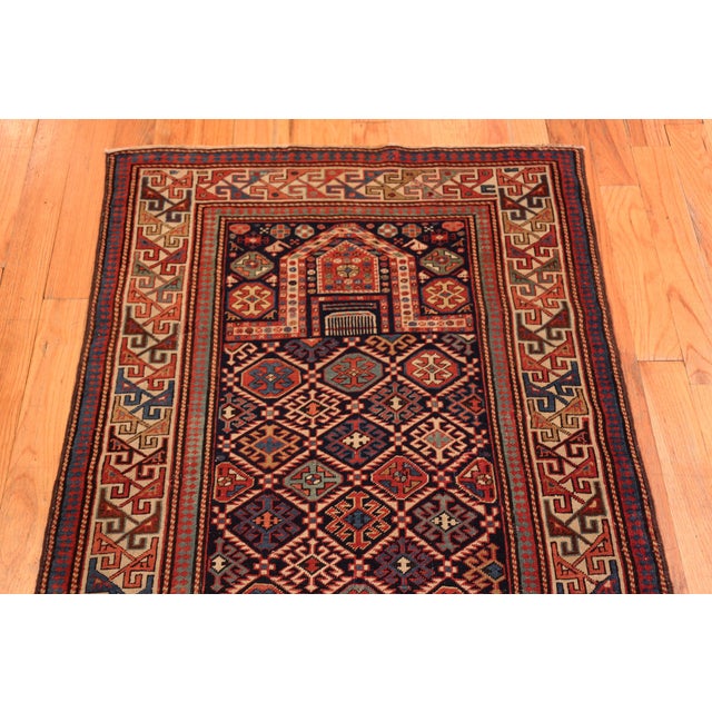 Traditional Nazmiyal Collection Antique Dagestan Prayer Rug For Sale - Image 3 of 9