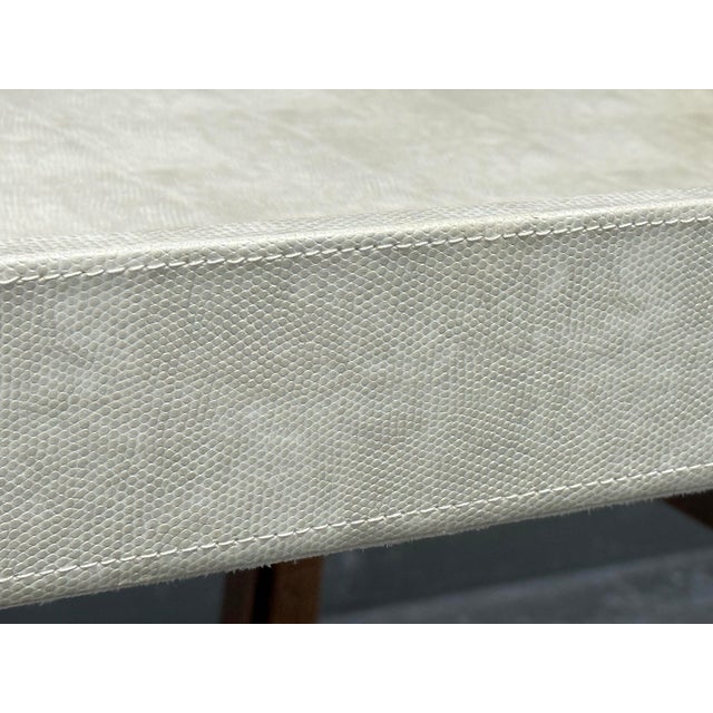 Contemporary Faux Shagreen Serving Tray For Sale - Image 9 of 12