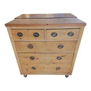Antique Pine Two Over Three Drawers - Chest of Drawers - From England - Circa 1880 For Sale