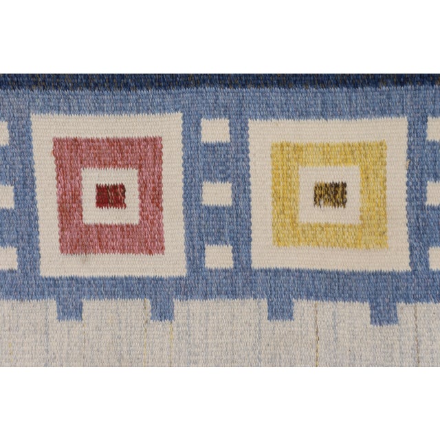1960s Large Mid-20th Century Swedish Kilim Rug, 1960s For Sale - Image 5 of 6